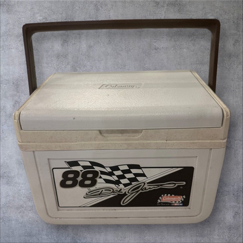 Dale Jarrett Vintage Coleman Flip Top Retro Cooler